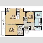 ドミール旭ケ丘駅前の間取り画像