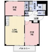 コーポ松の間取り画像