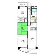 ハイフラッツ213の間取り画像