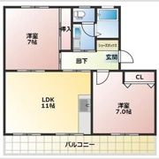 サンハイツ堰下 Bの間取り画像