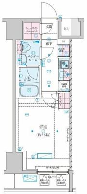 GENOVIA川崎Ⅶの間取り画像