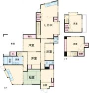牛野谷一戸建 7LDKの間取り画像