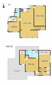 南岩国一戸建 4LDKの間取り画像