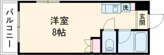 ハウベスト1番館上熊本の間取り画像