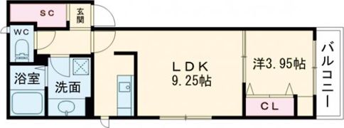 ラシックランテ前原東の間取り画像
