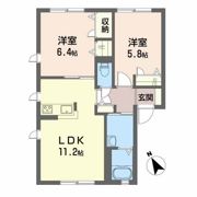 クオレール大橋A棟Ⅰの間取り画像