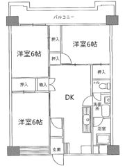ベルガ足立の間取り画像