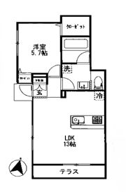 サンライズ四街道の間取り画像