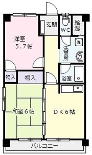 かね村ハイツの間取り画像