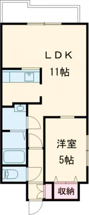 メゾンパティオリーブル美原の間取り画像