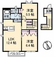 サンホーム老松 A棟の間取り画像