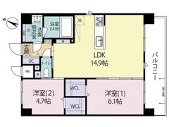 Arista箱崎の間取り画像