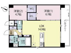 Arista箱崎の間取り画像