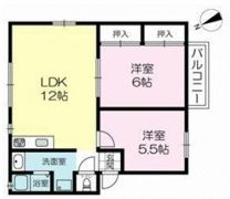 ハイツサンフジの間取り画像