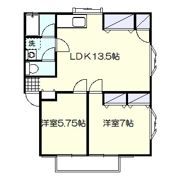 ハイツシャロームの間取り画像