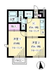 クレール桜ヶ丘の間取り画像