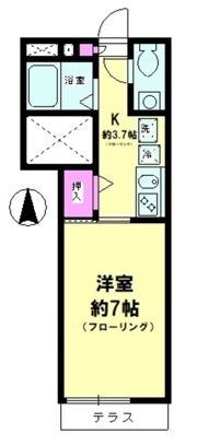 コーラル Kの間取り画像