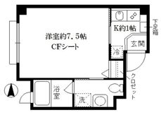 カーサ躑躅ヶ丘の間取り画像