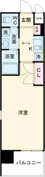 エスライズ新神戸の間取り画像