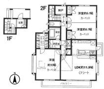 本多邸2階の間取り画像