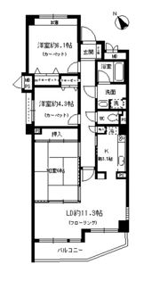 ステイツ神戸青谷・城の下通303の間取り画像