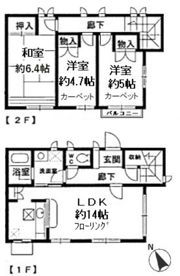 重原メゾネットの間取り画像