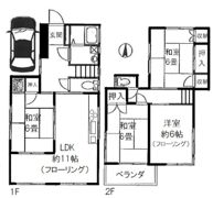 芦花公園戸建の間取り画像