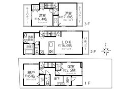 領家7丁目一戸建の間取り画像
