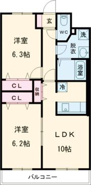 プランドールあおばの間取り画像
