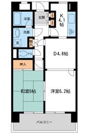 エスポワール東所沢の間取り画像