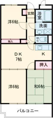 レジデンス第7石川の間取り画像