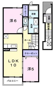 フィオーレ．Kの間取り画像