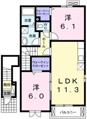 花水木 一番館の間取り画像