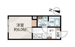 ホワイトキューブ若宮の間取り画像