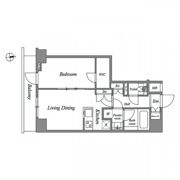 ザ・レジデンス神楽坂Ⅰの間取り画像