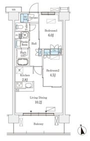 スカイグランデ津田沼の間取り画像