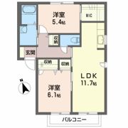 サン・カシオペア Cの間取り画像