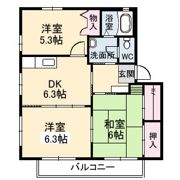 コーポ江田島 C棟の間取り画像