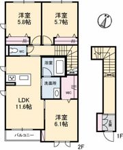 シャーメゾンリズの間取り画像