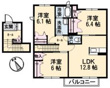 ヴィラロトス B棟の間取り画像