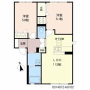 ヴェルドミールK A棟の間取り画像