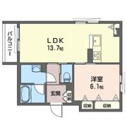 ディアコート宮崎台Bの間取り画像