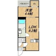 LECOCON一宮Ⅳの間取り画像