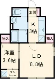 FERIO万代の間取り画像