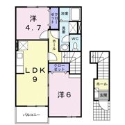 ムーンヴェルジュDの間取り画像