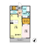 メルベーユ吾妻の間取り画像