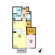 フォーゲルテラス ブラウⅠの間取り画像