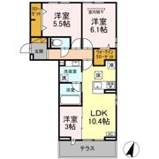 リシェスみのり台 A・B・C A棟の間取り画像