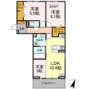 リシェスみのり台 A・B・C A棟の間取り画像