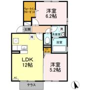 ウィング富久 A棟の間取り画像